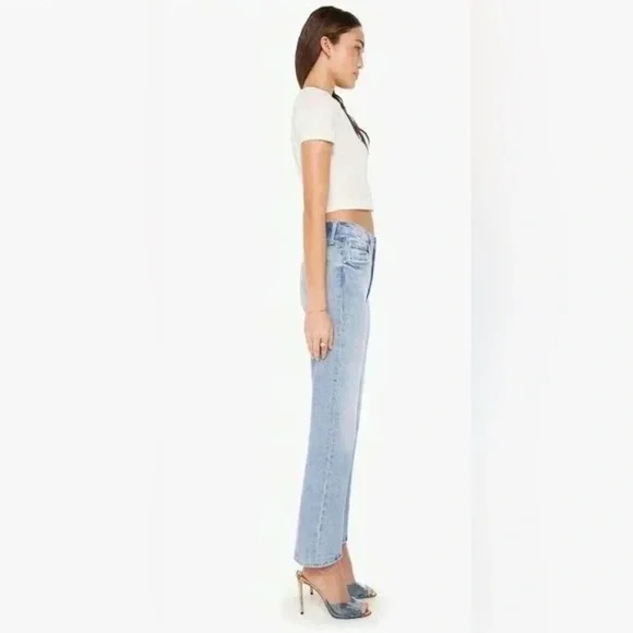 MOTHER Superior The Scooter Ankle Jeans Don’t Be a Square Wash size 32